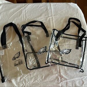 Clear Tote Bag with Black Trim